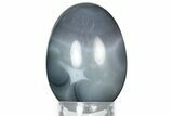 Polished Banded Brazilian Agate Egg #326813-1